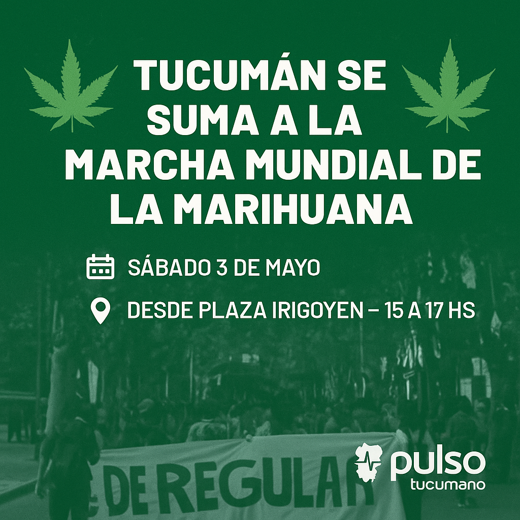 Tucumán se suma a la Marcha Mundial de la Marihuana: reclamos por derechos, regulación y salud